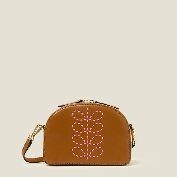 orla kiely Babaluna Crossbody - Whipstitch Stem Tan