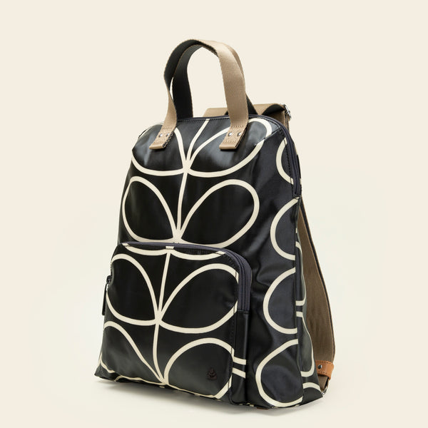 Orla Kiely Bestie Backpack - Linear Stem Liquorice