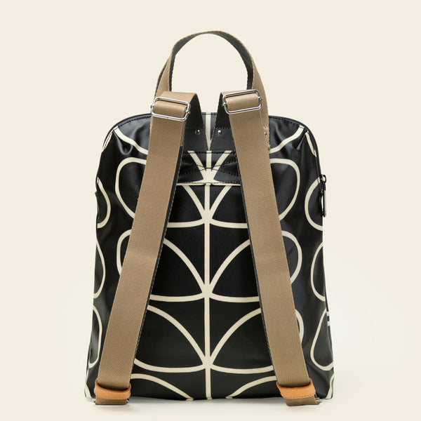 Orla Kiely Bestie Backpack - Linear Stem Liquorice