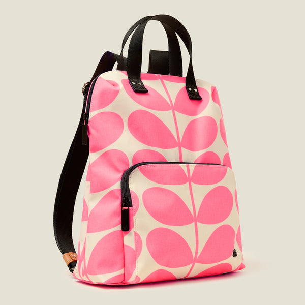 Orla Kiely Bestie Backpack - Solid Stem Neon Pink
