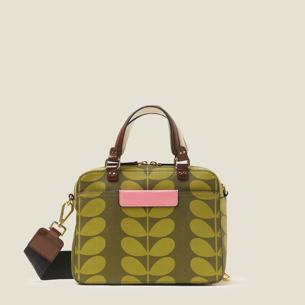 orla kiely Block Medium Handbag - Solid Stem Olive