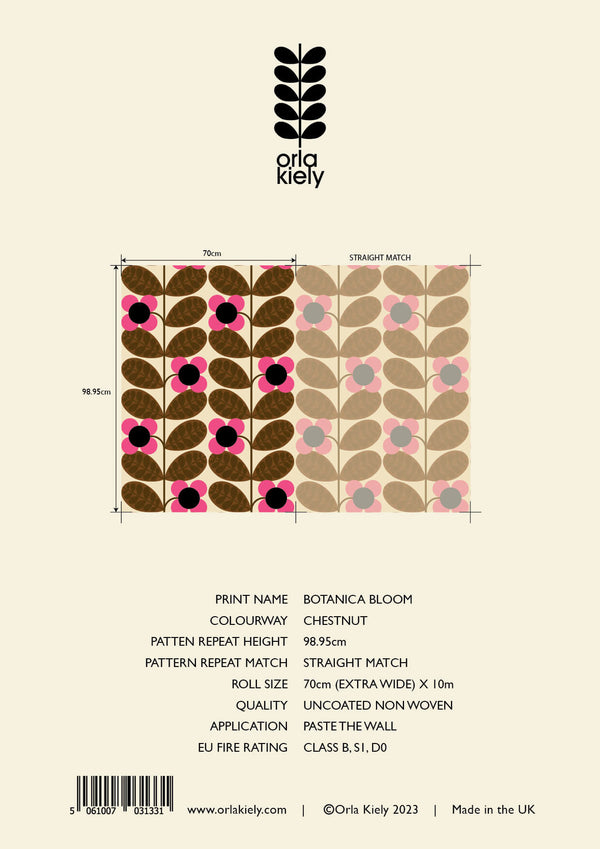 Orla Kiely Botanica Bloom Wallpaper - Sample ROW