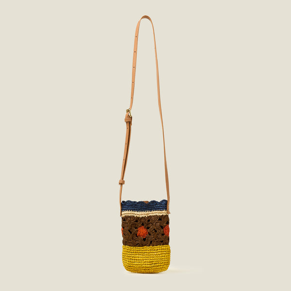 orla kiely Camino Phone Pouch - Block Flower Cocoa