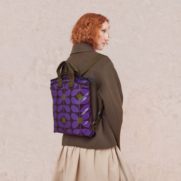 orla kiely Carry Backpack - Sixties Stem Orchid