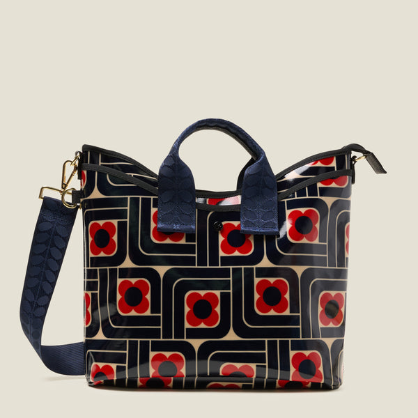 Orla Kiely Carry Grab Tote Bag - Woodblock Ink