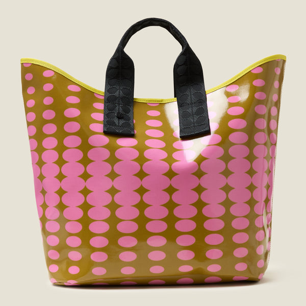 Orla Kiely Carryall Large Tote - Optical Oval Ochre
