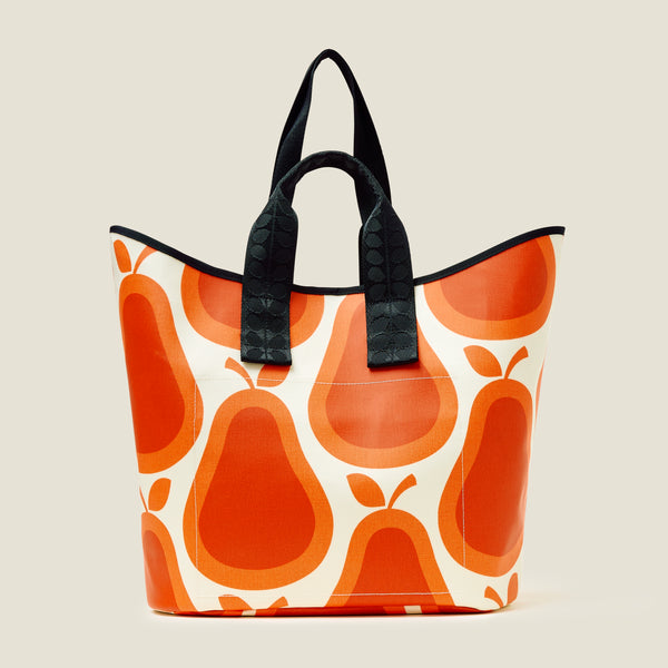 Orla Kiely Carryall Large Tote - Pear Tomato