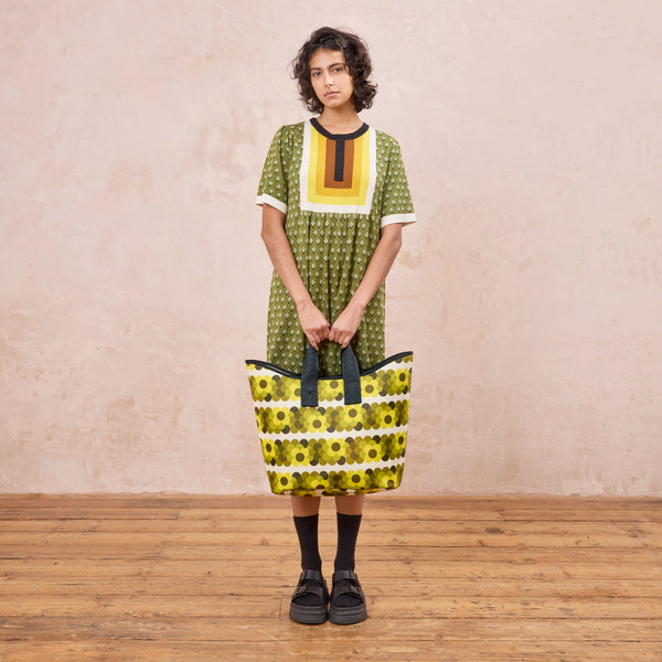 Orla Kiely Carryall Large Tote - Retro Flower Yellow