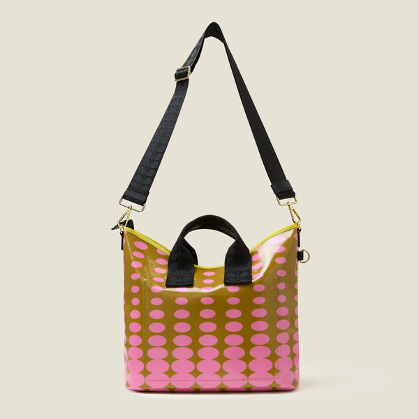 Orla Kiely Carrygrab Crossbody - Optical Oval Ochre