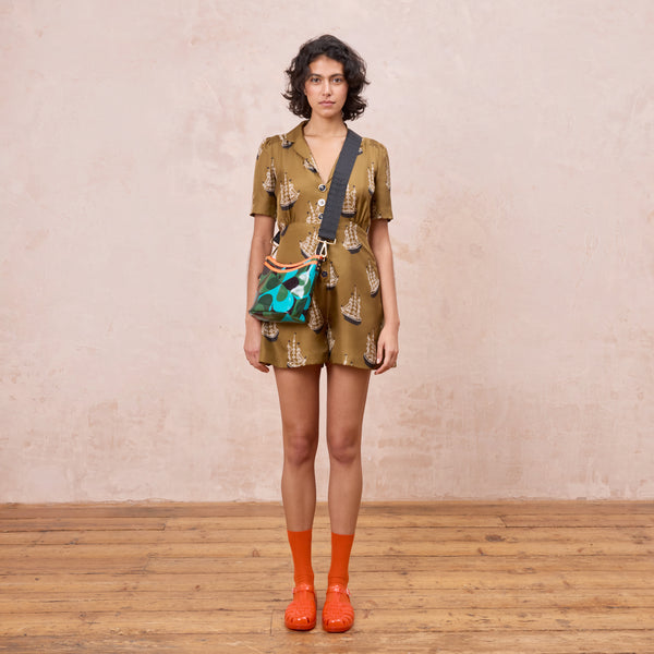 Orla Kiely Carrymin Crossbody - Kaleidoscope Emerald