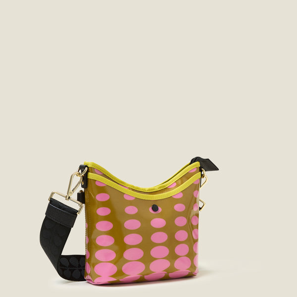 Orla Kiely Carrymin Crossbody - Optical Oval Ochre