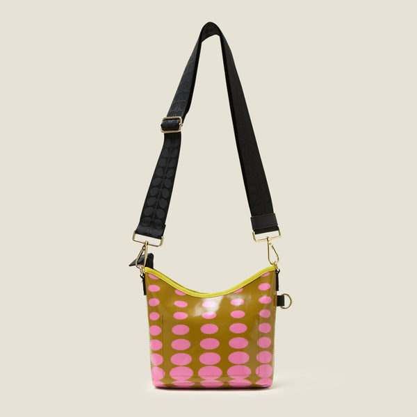 Orla Kiely Carrymin Crossbody - Optical Oval Ochre