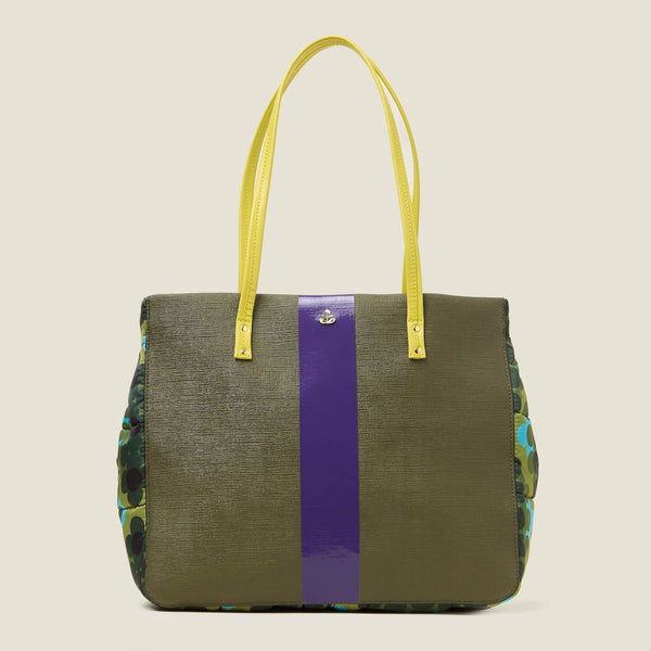 orla kiely Columbo Tote - Cosmos Green