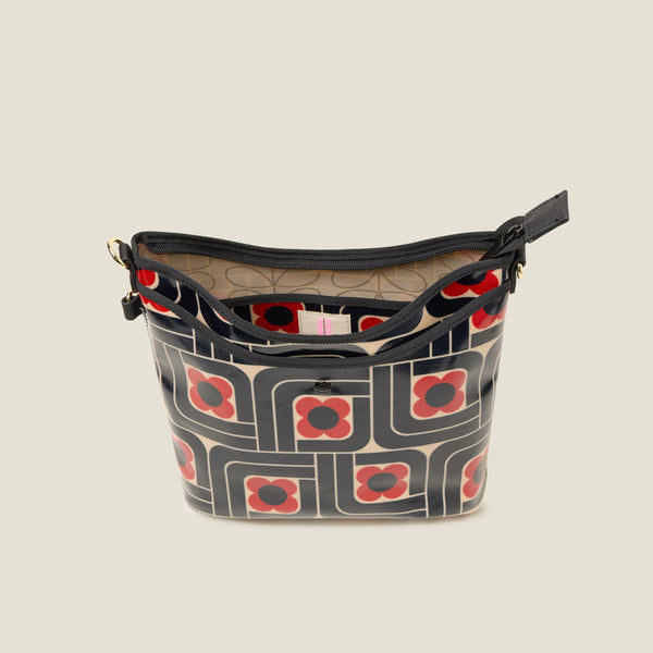 Orla Kiely Cross Carry Crossbody Bag - Woodblock Ink