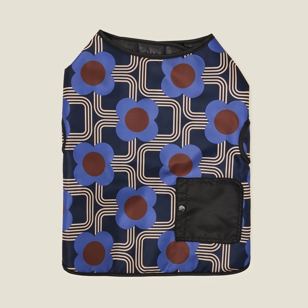 Orla Kiely Dog Coat - Electric Flora Cobalt