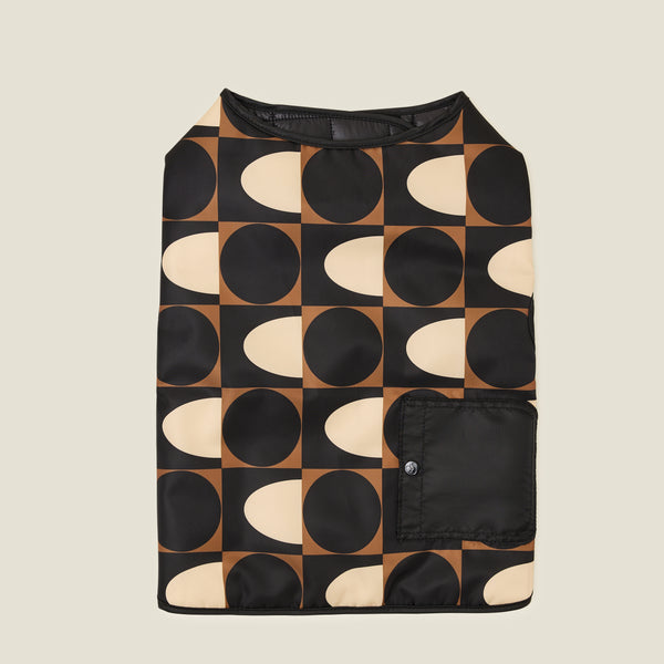 Orla Kiely Dog Coat - Spot Square Mocha