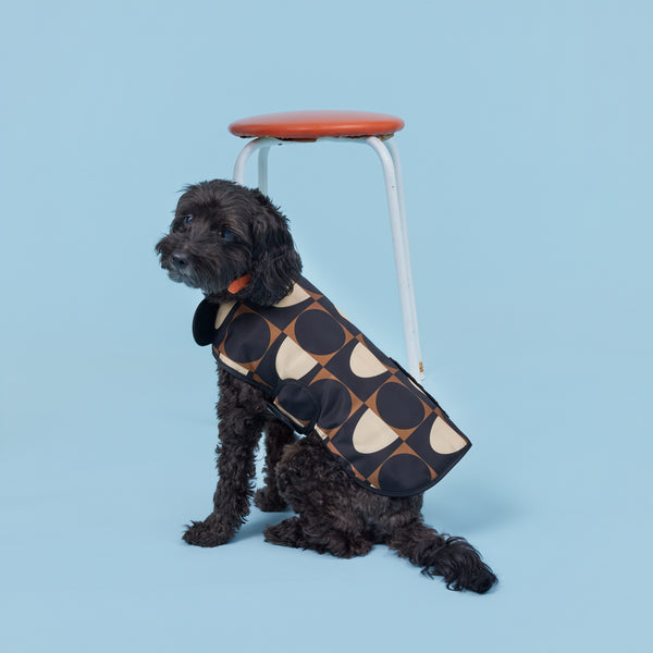 orla kiely Dog Coat - Spot Square Mocha