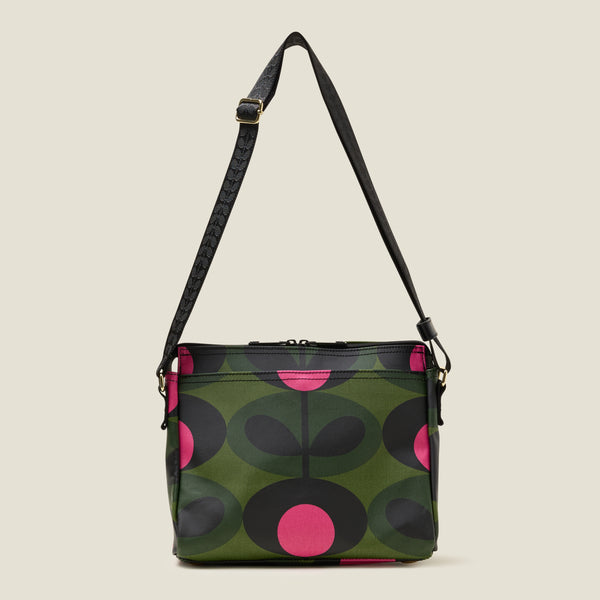 Orla Kiely Fielder Crossbody Bag - Oval Stem Forest
