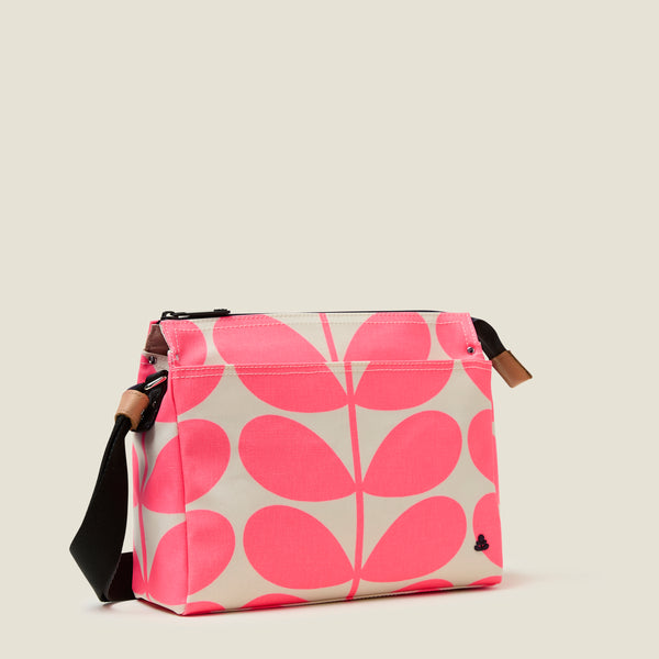 Orla Kiely Fielder Crossbody - Solid Stem Neon Pink