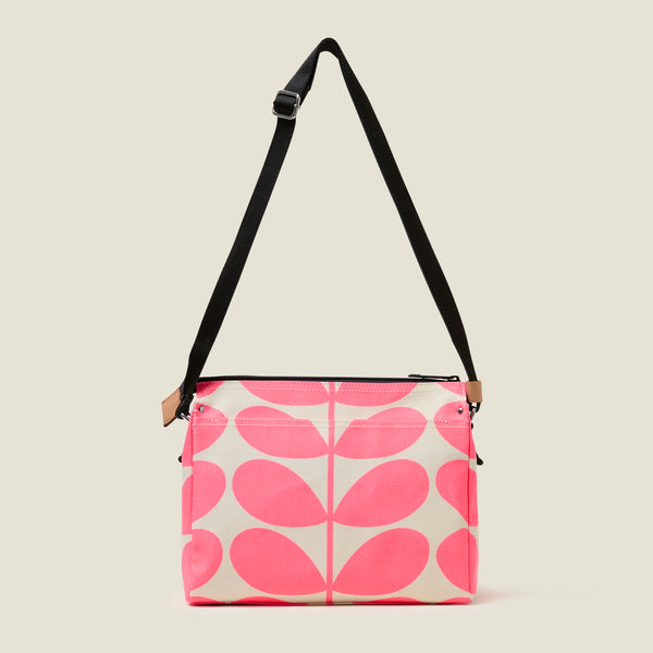 Orla Kiely Fielder Crossbody - Solid Stem Neon Pink