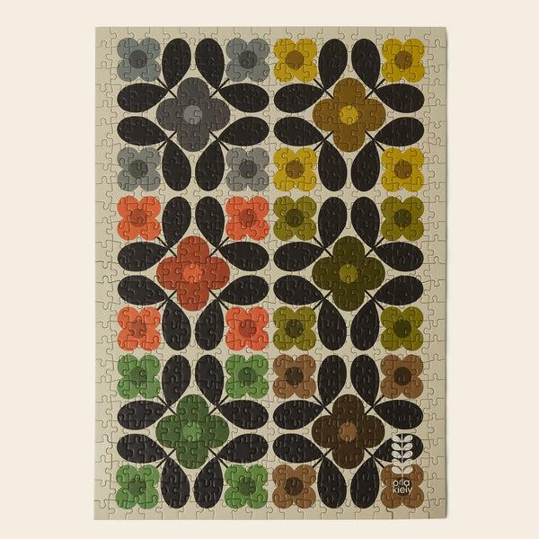 Orla Kiely Flower Tile Jigsaw Puzzle