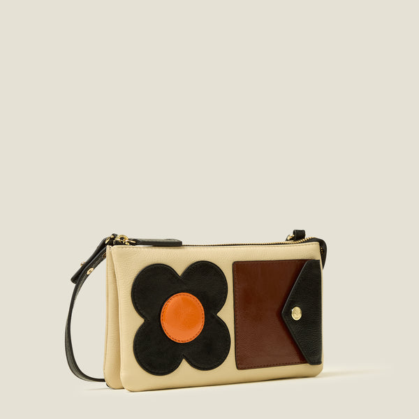 Orla Kiely Folio Crossbody - Flower Applique Multi