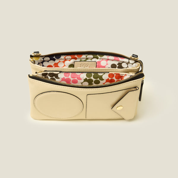 Orla Kiely Folio Crossbody - OK Applique Cream