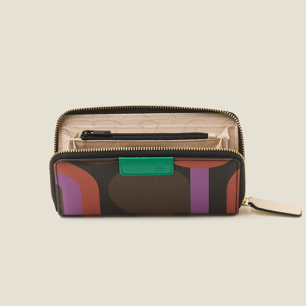 Orla Kiely Forget Me Not Big Wallet - Circle Line