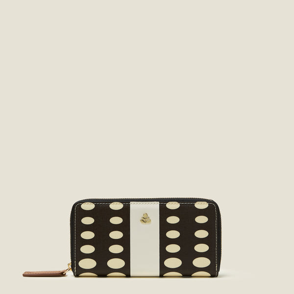 orla kiely Forget Me Not Wallet - Optical Oval Mocha