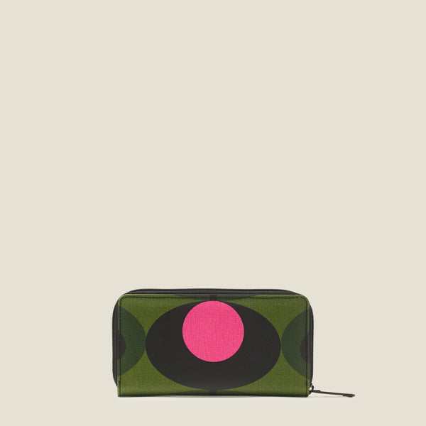 Orla Kiely Forget Me Not Wallet - Oval Stem Forest