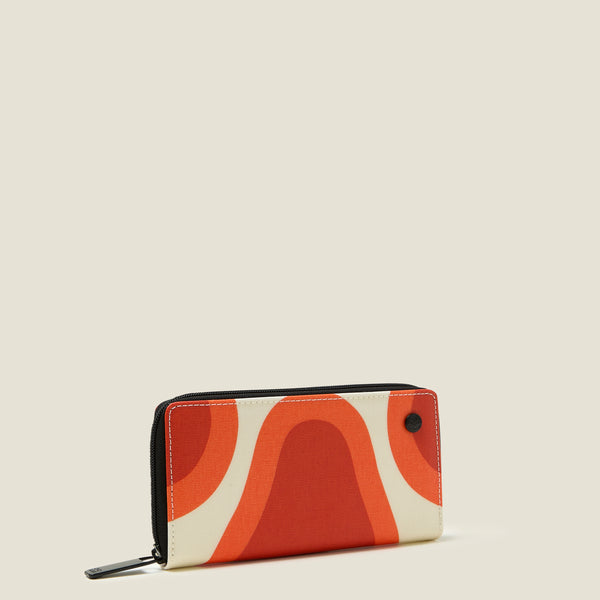 Orla Kiely Forget Me Not Wallet - Pear Tomato