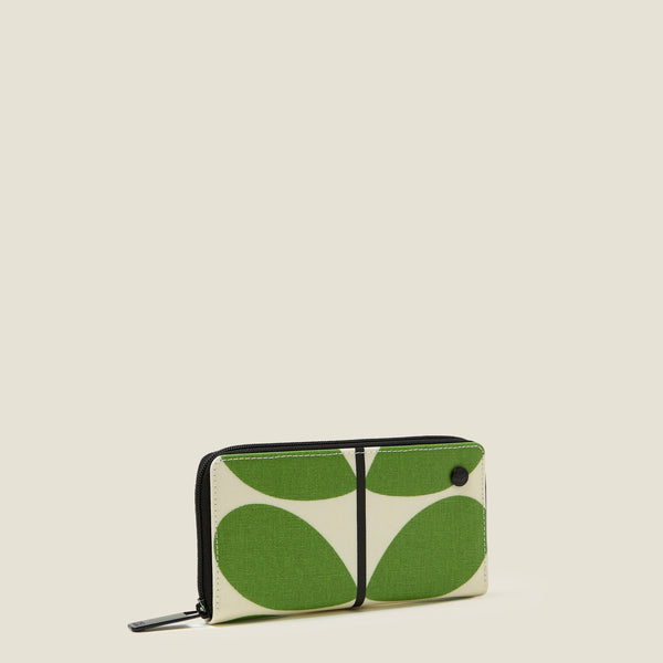 Orla Kiely Forget Me Not Wallet - Solid Stem Apple