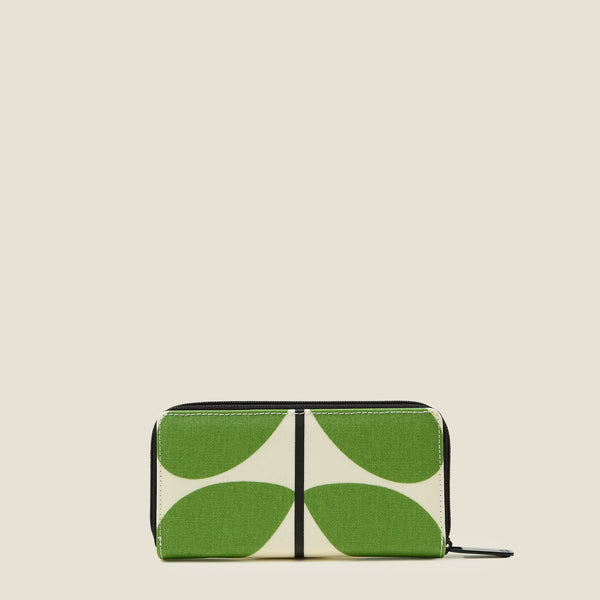 Orla Kiely Forget Me Not Wallet - Solid Stem Apple