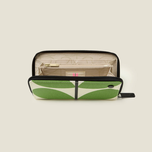 Orla Kiely Forget Me Not Wallet - Solid Stem Apple