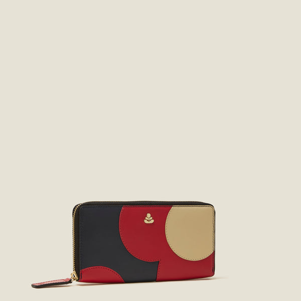 Orla Kiely Forget Me Not Wallet - Spot Flower Navy