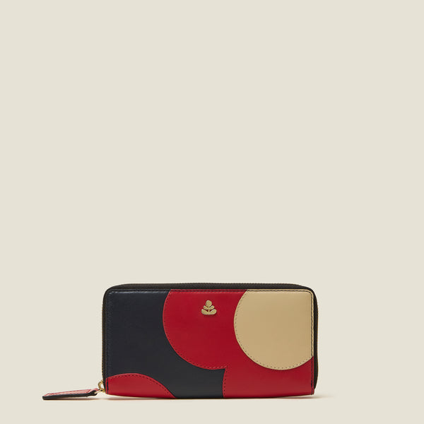 orla kiely Forget Me Not Wallet - Spot Flower Navy