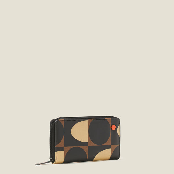 Orla Kiely Forget Me Not Wallet - Spot Square Mocha