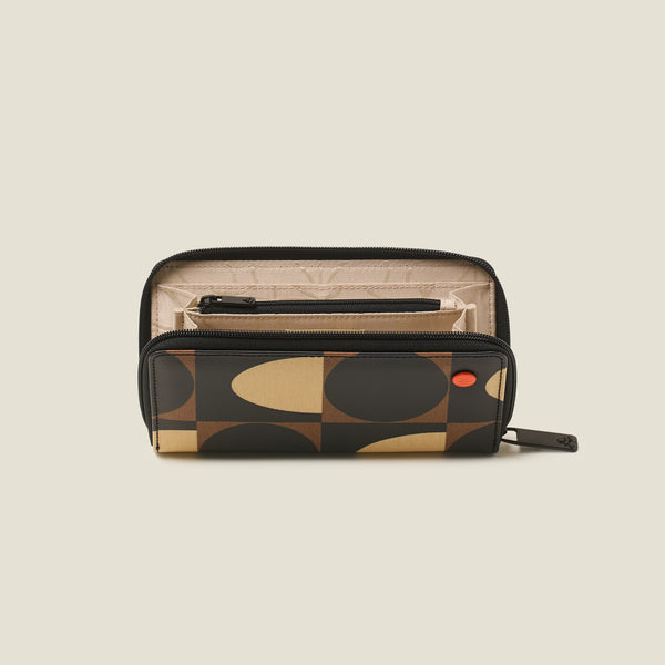 Orla Kiely Forget Me Not Wallet - Spot Square Mocha
