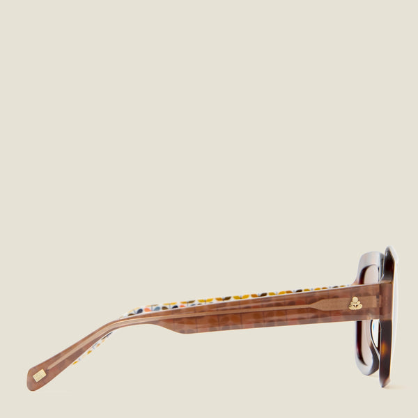 Orla Kiely Geranium Sunglasses - Tortoiseshell & Amber