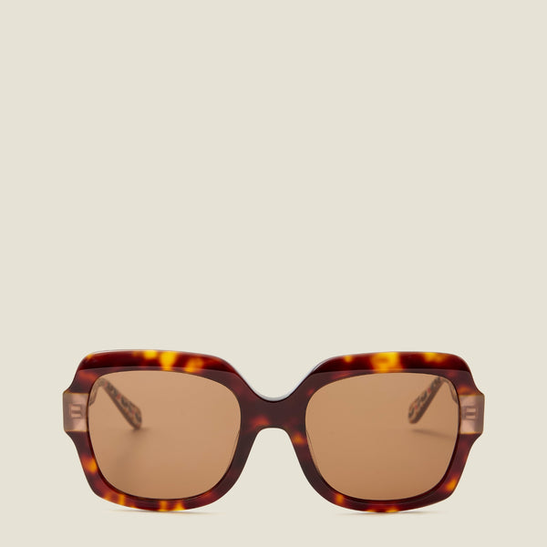 orla kiely Geranium Sunglasses - Tortoiseshell & Amber