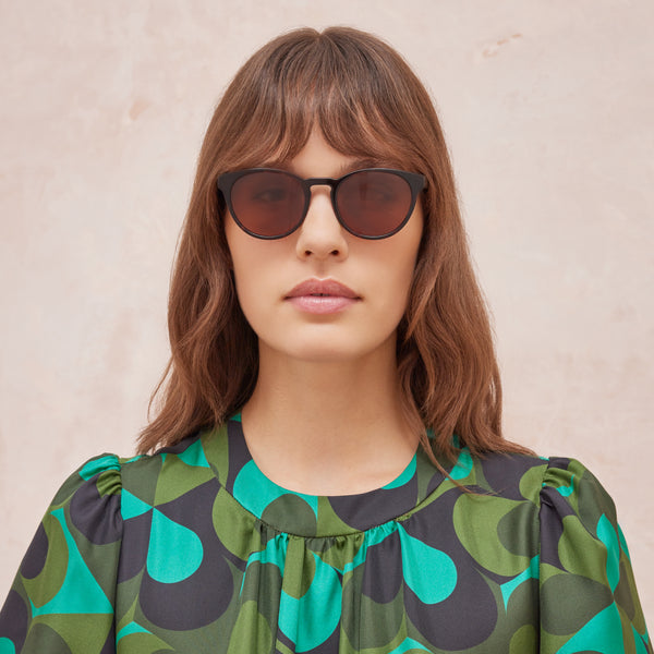 Orla Kiely Jasmine Sunglasses - Tortoiseshell & Olive