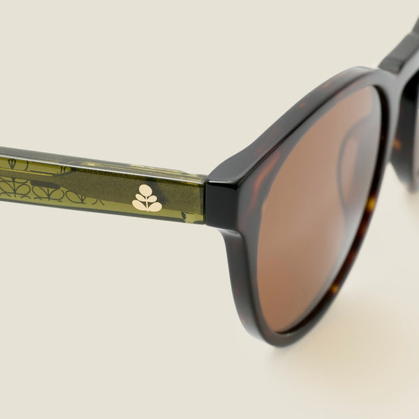 Orla Kiely Jasmine Sunglasses - Tortoiseshell & Olive