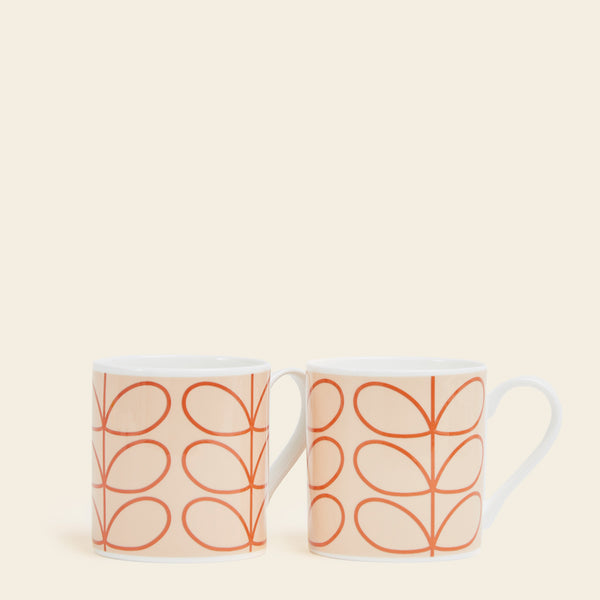 orla kiely Large Mug Set of 2 - Linear Stem Seconds