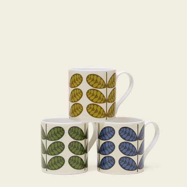 orla kiely Large Mug Set of 3 - Botanica Stem