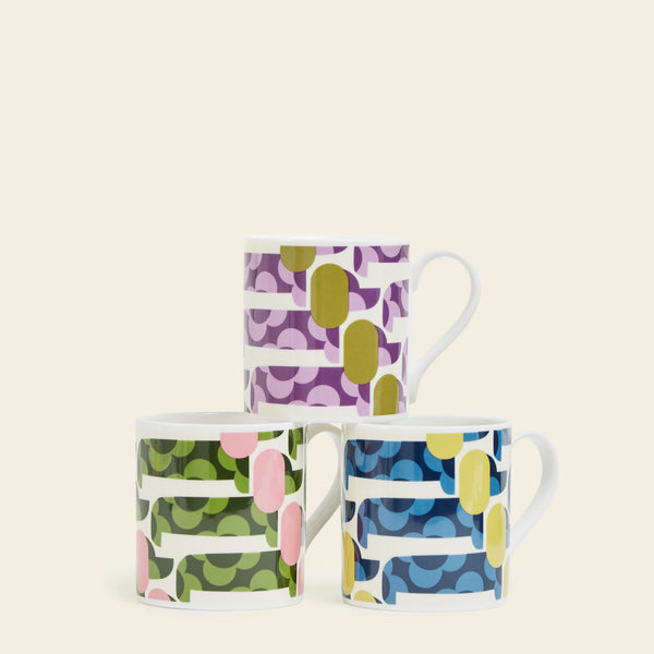 orla kiely Large Mug Set of 3 - Dogshow