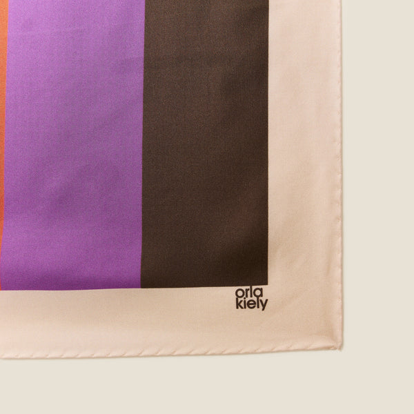 Orla Kiely Large Silk Scarf - Circle Line
