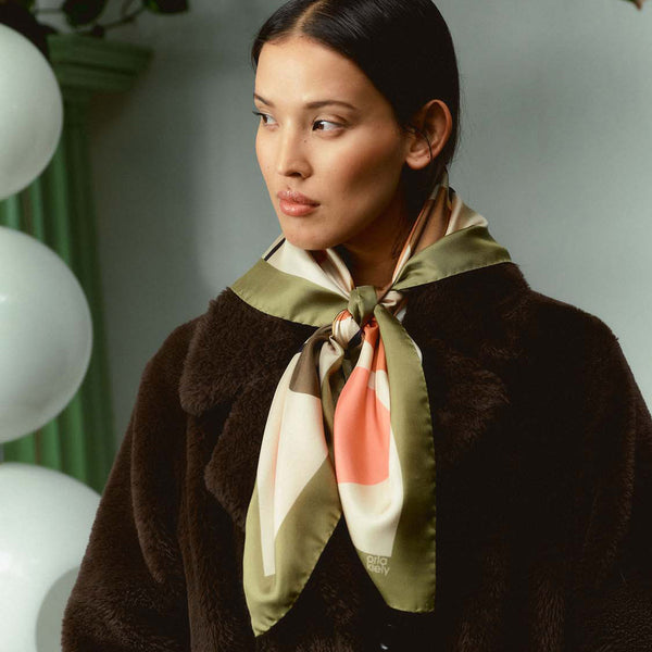 orla kiely Large Silk Scarf - Multi Stem