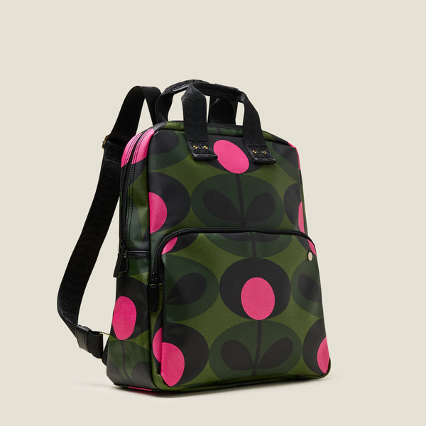 Orla Kiely Lotta Backpack - Oval Stem Forest