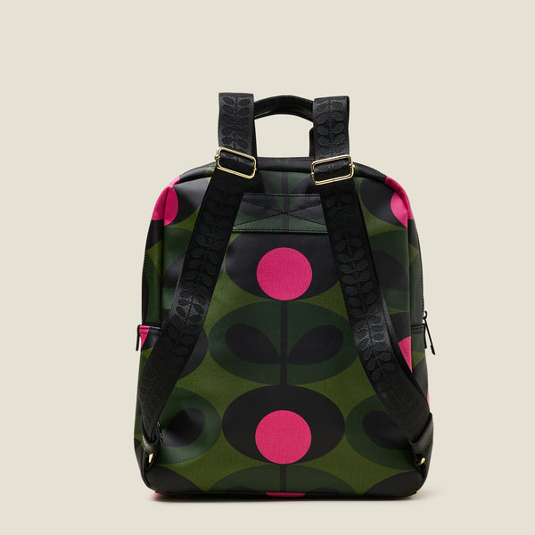 Orla Kiely Lotta Backpack - Oval Stem Forest