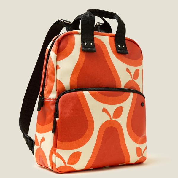 Orla Kiely Lotta Backpack - Pear Tomato